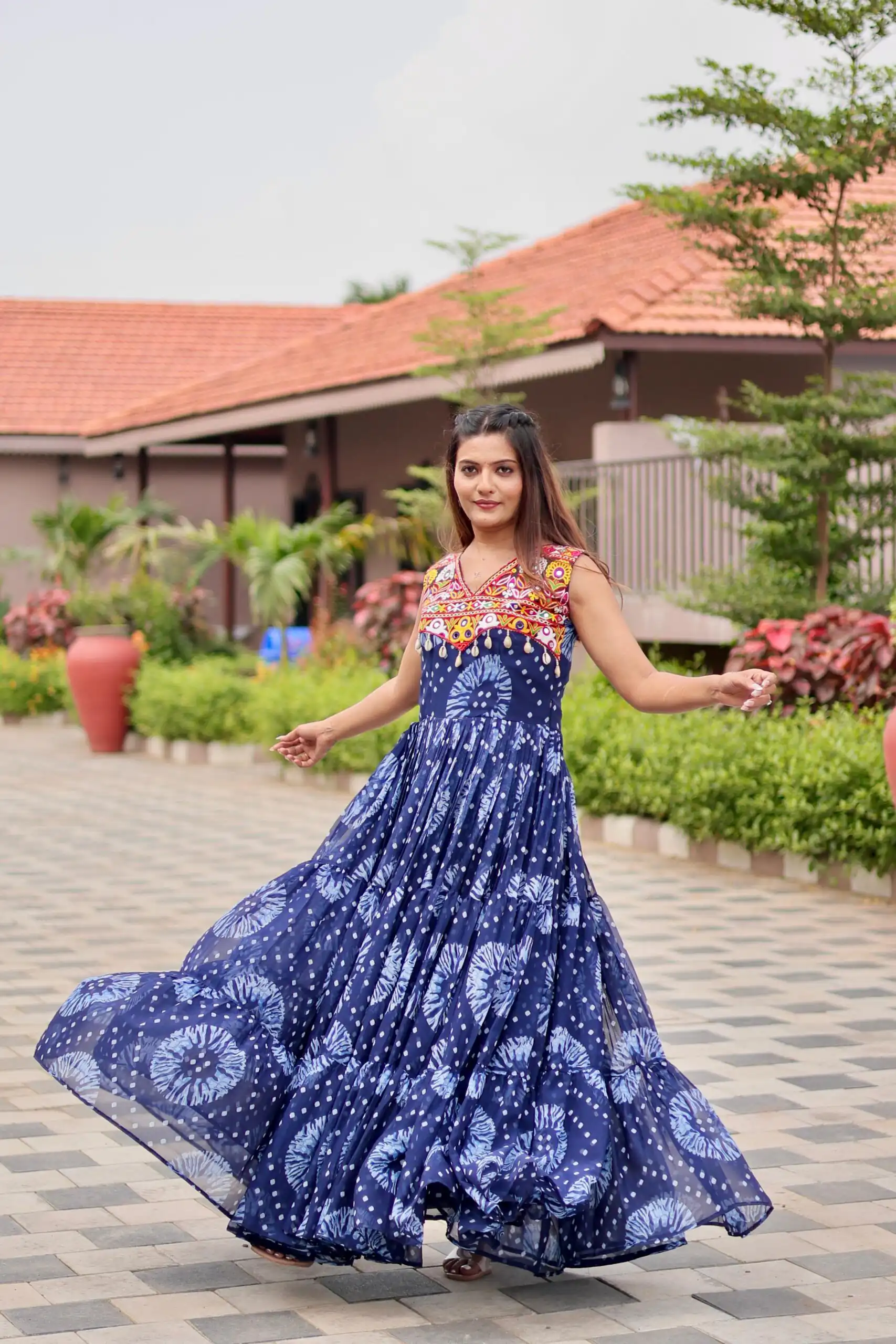 Ram 116 Blue Green Faux Georgette Mirror Work Gown Mirror Work Gown in Faux Georgette. Delivery 4-6 Working Days. Shop now. | Gowns, Bollywood Gowns, Creative Gowns, Designer Gowns, Embroidered Gowns, Party Wear Gowns