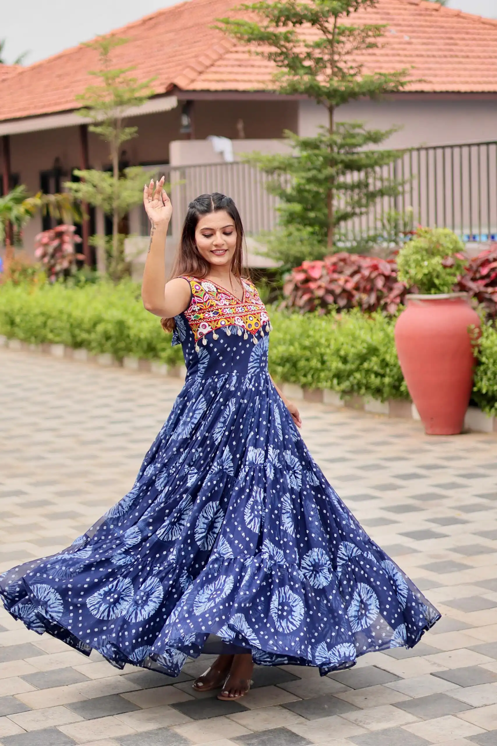 Ram 116 Blue Green Faux Georgette Mirror Work Gown Mirror Work Gown in Faux Georgette. Delivery 4-6 Working Days. Shop now. | Gowns, Bollywood Gowns, Creative Gowns, Designer Gowns, Embroidered Gowns, Party Wear Gowns
