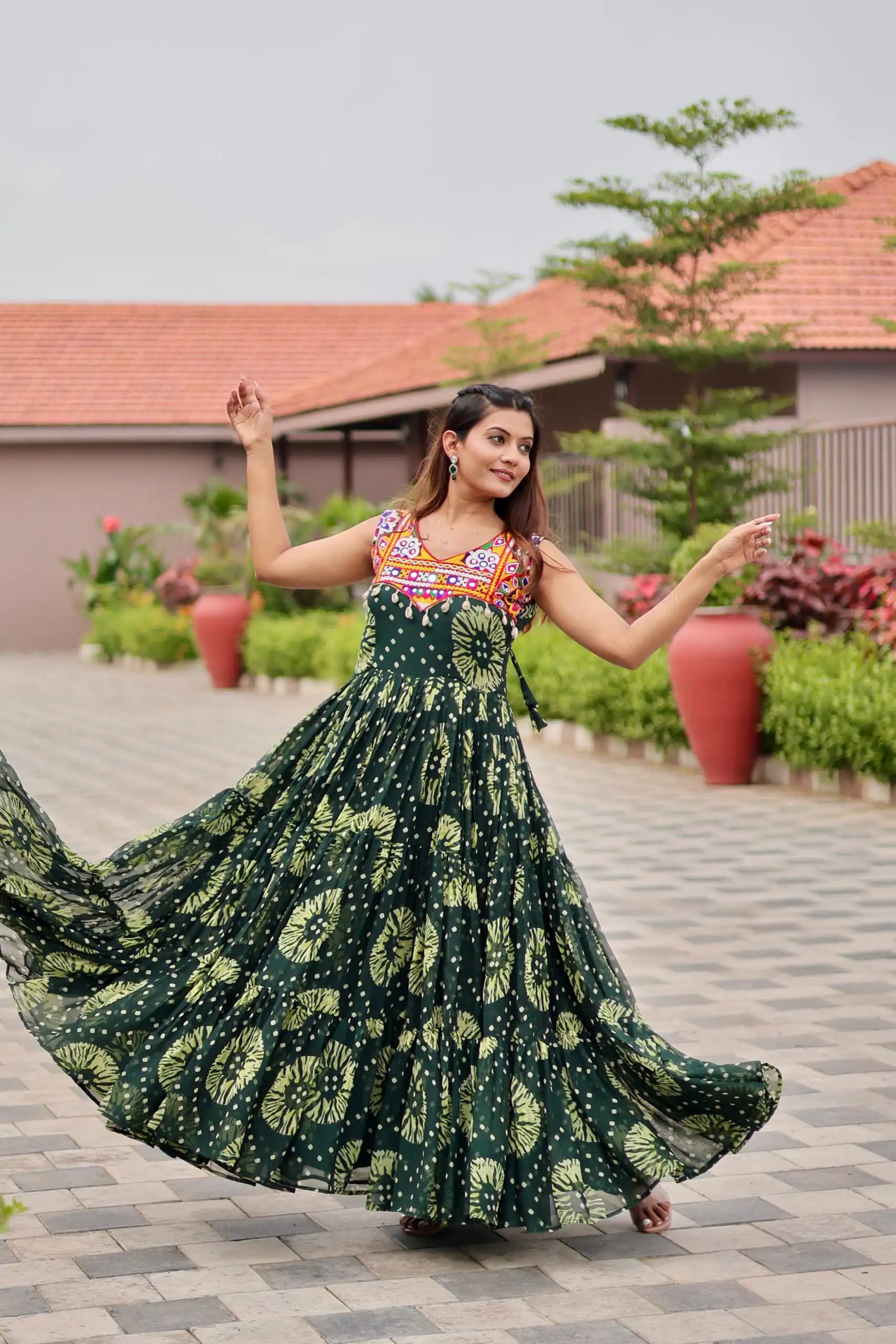 Ram 116 Green Green Faux Georgette Mirror Work Gown Mirror Work Gown in Faux Georgette. Delivery 4-6 Working Days. Shop now. | Gowns, Bollywood Gowns, Creative Gowns, Designer Gowns, Embroidered Gowns, Party Wear Gowns