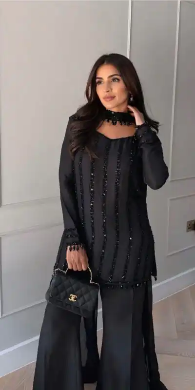 ST 1187 Black Rangoli Silk Perfect for Wedding, Party, Holi, Pooja, Anniversary – Salwar Suit. Get it for ₹2149. Delivery 4-6 Working Days. Shop now. | Jump Suits, Salwar suit, Designer Suits, Casual Suits, Creative suits, Palazzo Suits, Party Wear Suits, Patiala Suits, Straight Suits