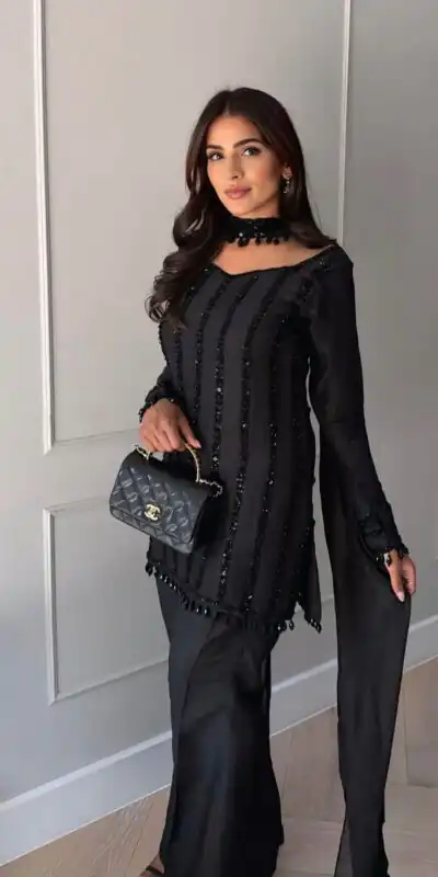 ST 1187 Black Rangoli Silk Perfect for Wedding, Party, Holi, Pooja, Anniversary – Salwar Suit. Get it for ₹2149. Delivery 4-6 Working Days. Shop now. | Jump Suits, Salwar suit, Designer Suits, Casual Suits, Creative suits, Palazzo Suits, Party Wear Suits, Patiala Suits, Straight Suits