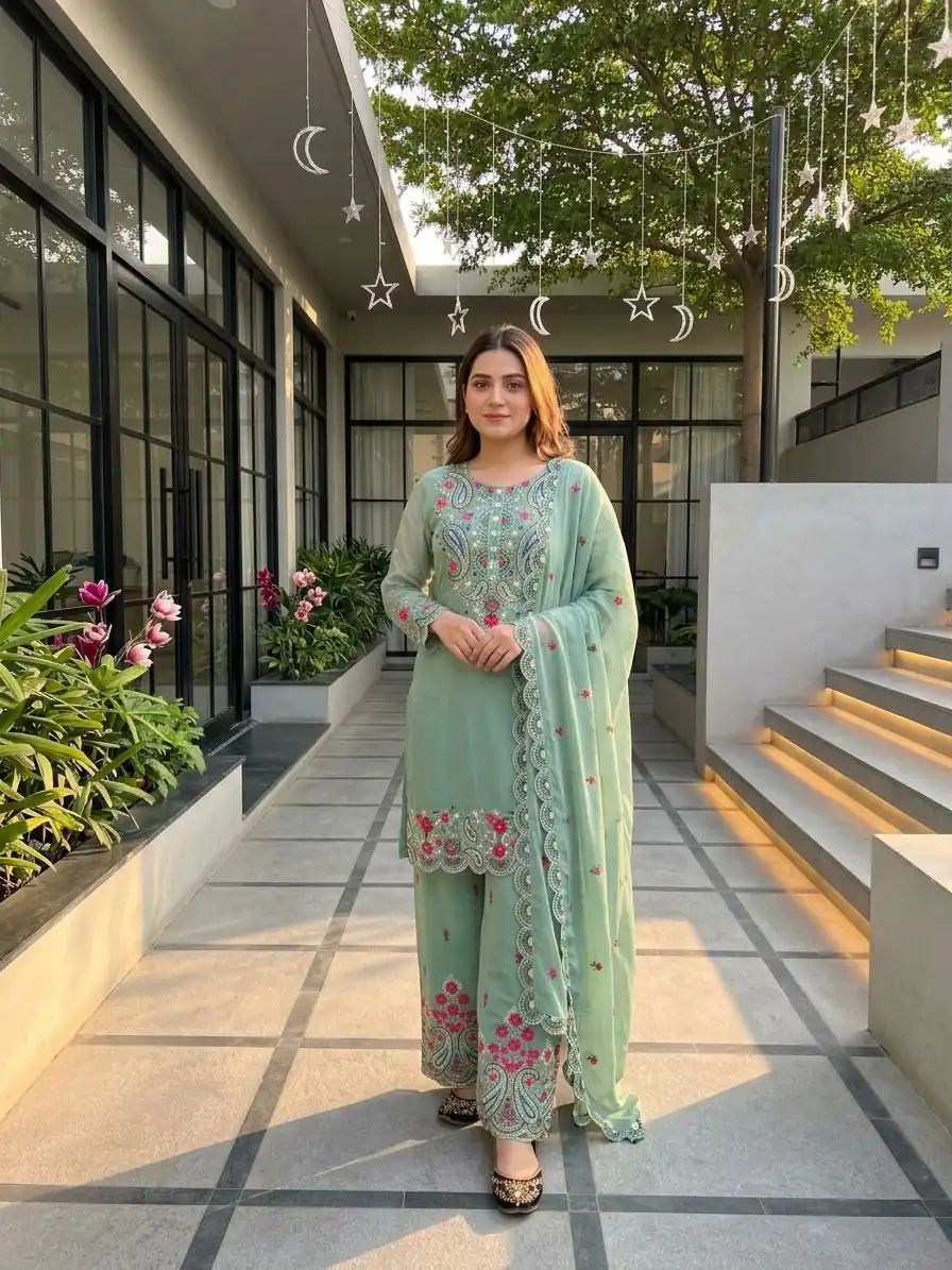 MT 1078 Sea Green Roman Silk Salwar Suit Perfect for Wedding, Party, Ethnic Day, Anniversary, Diwali – . Now at just ₹2399. Delivery 4-6 Working Days. | Jump Suits, Salwar suit, Designer Suits, Casual Suits, Creative suits, Palazzo Suits, Party Wear Suits, Patiala Suits, Straight Suits