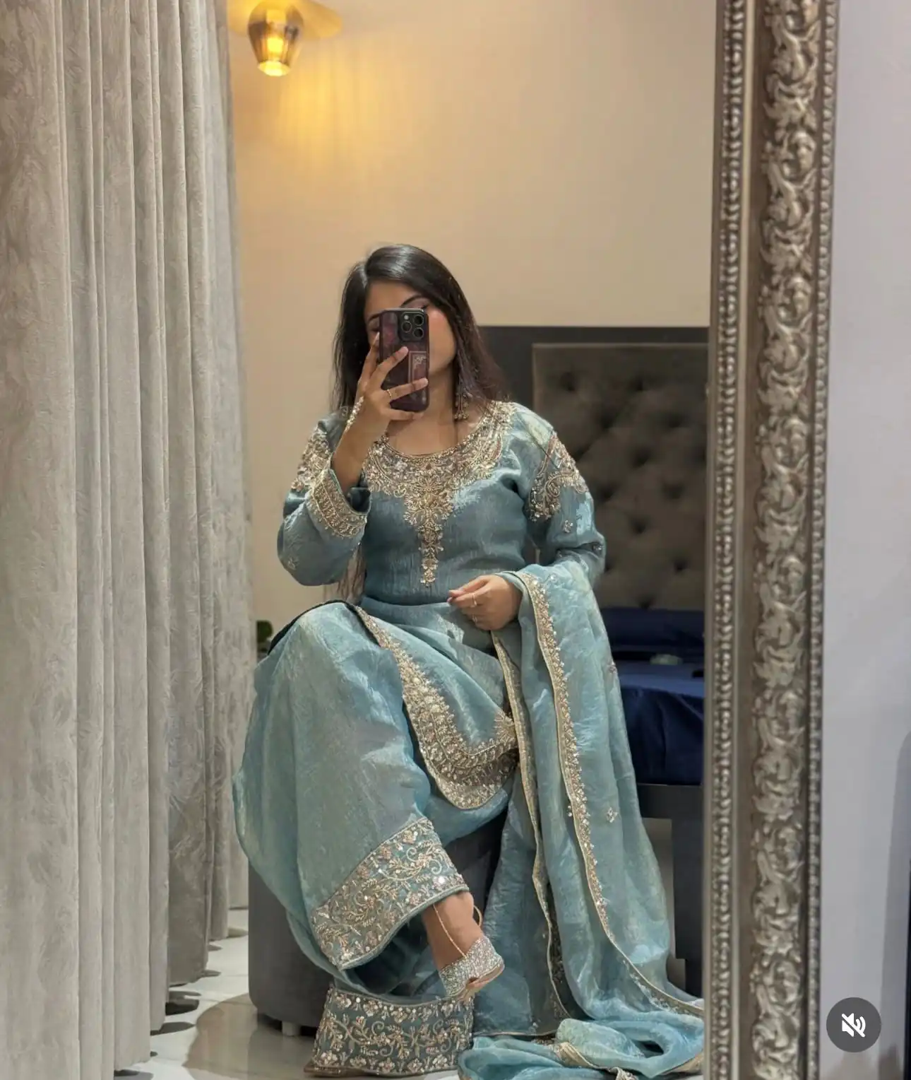 WW 1258 Sky Blue in Pure Zimmy Chu Silk Embroidery Work & Sequins Work Salwar Suit . Affordable Price ₹2099. Delivery 4-6 Working Days. Shop now. | Jump Suits, Salwar suit, Designer Suits, Casual Suits, Creative suits, Palazzo Suits, Party Wear Suits, Patiala Suits, Straight Suits