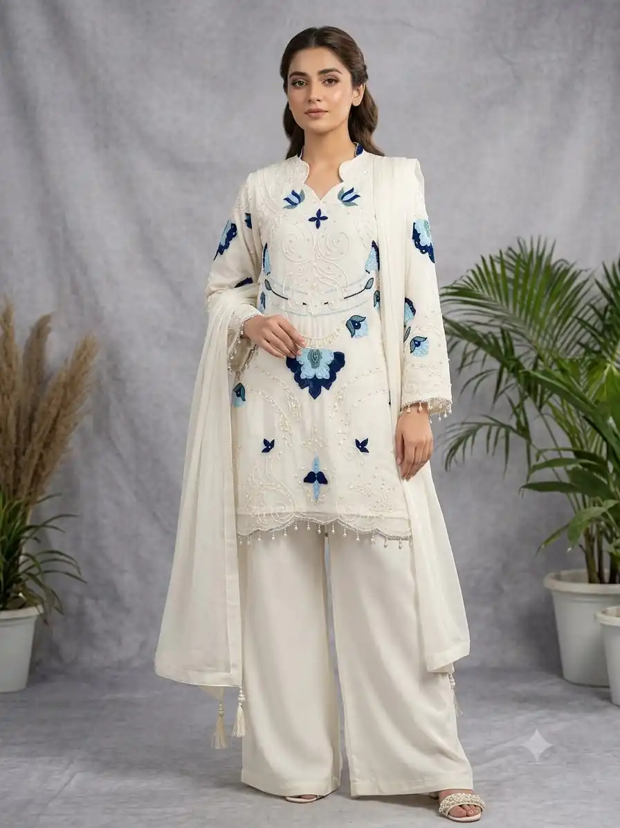 LG 2121 White Soft Organza Salwar Suit with Embroidery Work & Cut Work. Available at ₹2099 only. Delivery 4-6 Working Days. Shop now. | Jump Suits, Salwar suit, Designer Suits, Casual Suits, Creative suits, Palazzo Suits, Party Wear Suits, Patiala Suits, Straight Suits