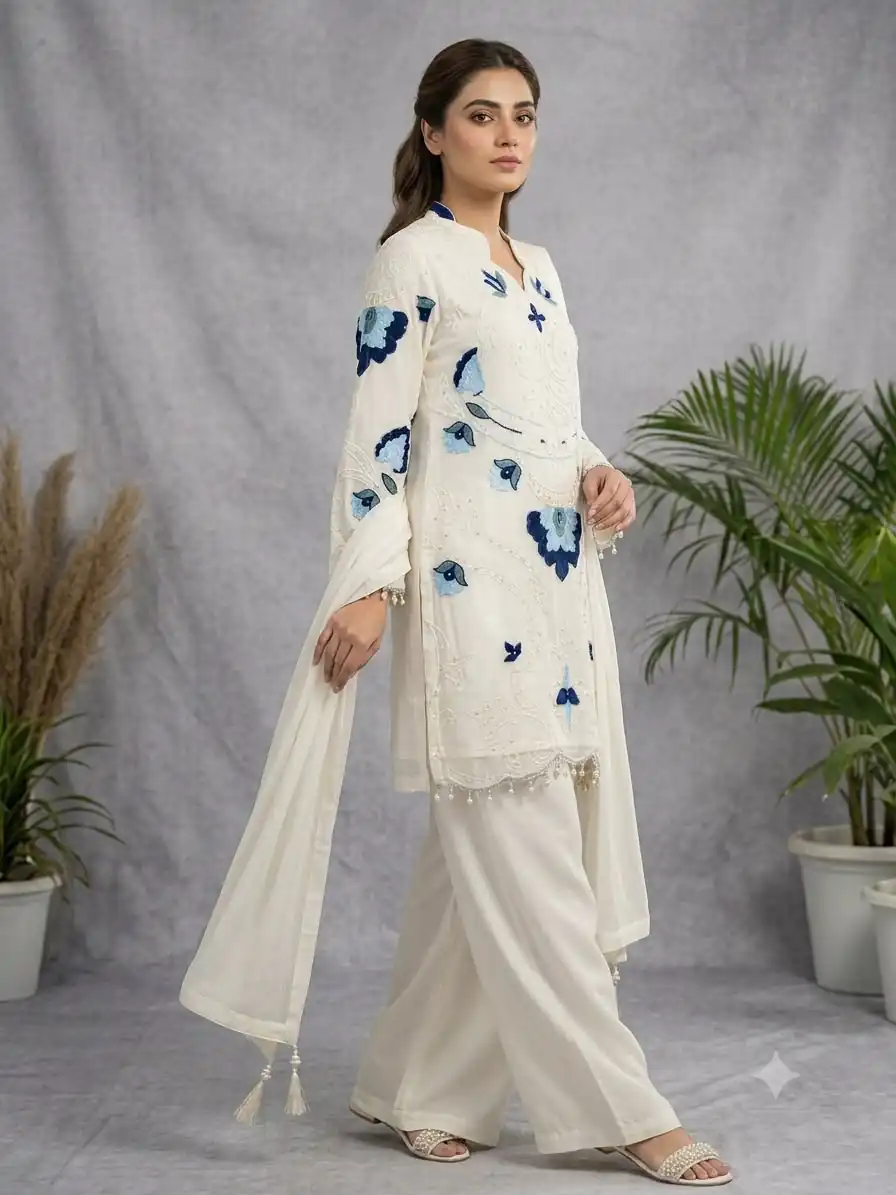 LG 2121 White Soft Organza Salwar Suit with Embroidery Work & Cut Work. Available at ₹2099 only. Delivery 4-6 Working Days. Shop now. | Jump Suits, Salwar suit, Designer Suits, Casual Suits, Creative suits, Palazzo Suits, Party Wear Suits, Patiala Suits, Straight Suits