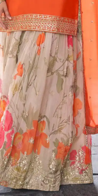 ZC KIARA Orange Chinon Silk Salwar Suit with Embroidery Work & Sequins Work. Grab it for ₹2399. Delivery 4-6 Working Days. Shop now. | Jump Suits, Salwar suit, Designer Suits, Casual Suits, Creative suits, Palazzo Suits, Party Wear Suits, Patiala Suits, Straight Suits