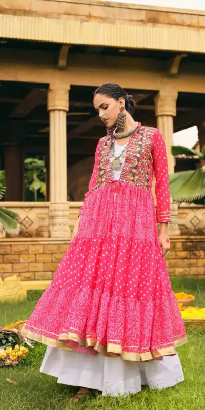 RR 17 Pink | Faux Georgette Lehenga Choli with Embroidery Work & Lace Work. Special Price ₹2149. Delivery 4-6 Working Days. Shop now. | Lehenga, Bollywood Lehenga, Creative Lehenga, Designer Lehenga, Embroidered Lehenga, Party Wear Lehenga