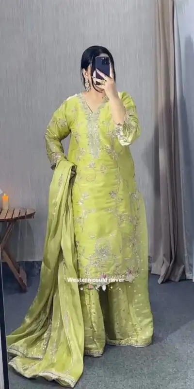 VLM 342 Pista Color Zimmy Silk Salwar Suit with Embroidery Work. Affordable Price ₹2149. Delivery 4-6 Working Days. Shop now. | Jump Suits, Salwar suit, Designer Suits, Casual Suits, Creative suits, Palazzo Suits, Party Wear Suits, Patiala Suits, Straight Suits