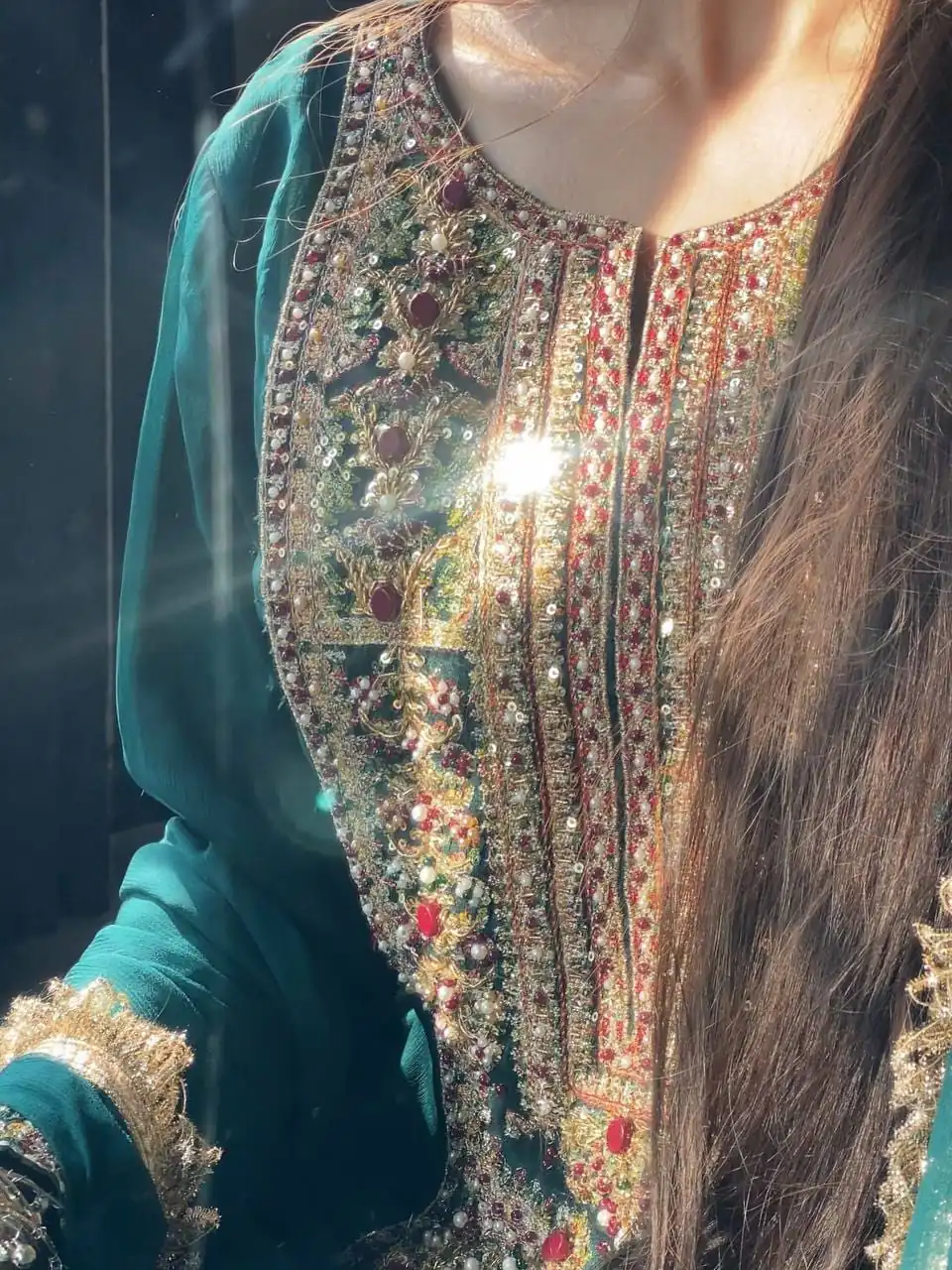 ZC 8021 Teal Fox Georgette Salwar Suit with Embroidery Work & Sequins Work. Exclusive Offer ₹2099. Delivery 4-6 Working Days. Shop now. | Jump Suits, Salwar suit, Designer Suits, Casual Suits, Creative suits, Palazzo Suits, Party Wear Suits, Patiala Suits, Straight Suits