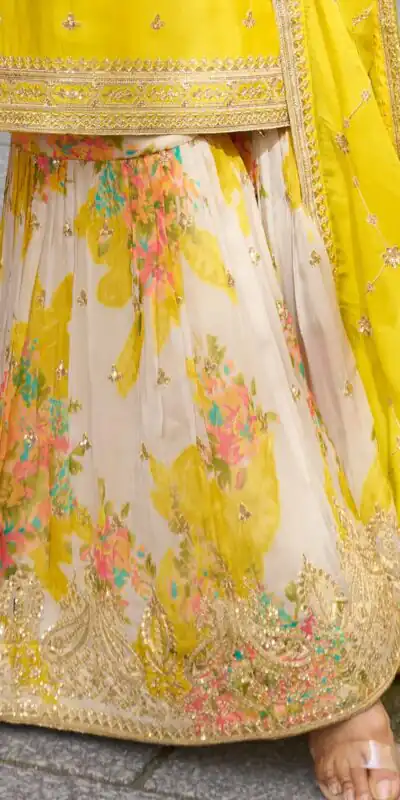 ZC KIARA Yellow Chinon Silk Salwar Suit with Embroidery Work & Sequins Work. Grab it for ₹2399. Delivery 4-6 Working Days. Shop now. | Jump Suits, Salwar suit, Designer Suits, Casual Suits, Creative suits, Palazzo Suits, Party Wear Suits, Patiala Suits, Straight Suits