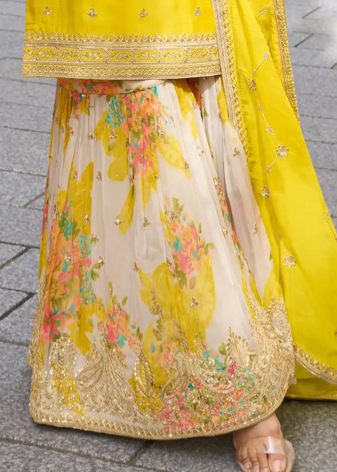 ZC KIARA Yellow Chinon Silk Salwar Suit with Embroidery Work & Sequins Work. Grab it for ₹2399. Delivery 4-6 Working Days. Shop now. | Jump Suits, Salwar suit, Designer Suits, Casual Suits, Creative suits, Palazzo Suits, Party Wear Suits, Patiala Suits, Straight Suits