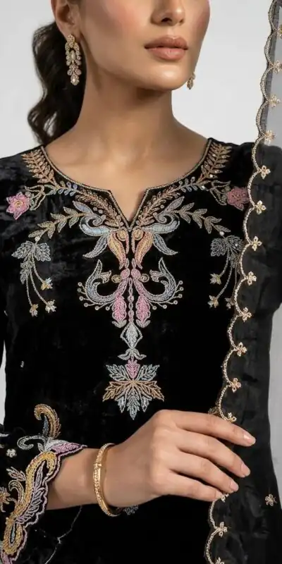 LG 2124 Black Color Roman Silk Salwar Suit with Embroidery Work. Available at ₹2149 only. Delivery 4-6 Working Days. Shop now. | Jump Suits, Salwar suit, Designer Suits, Casual Suits, Creative suits, Palazzo Suits, Party Wear Suits, Patiala Suits, Straight Suits
