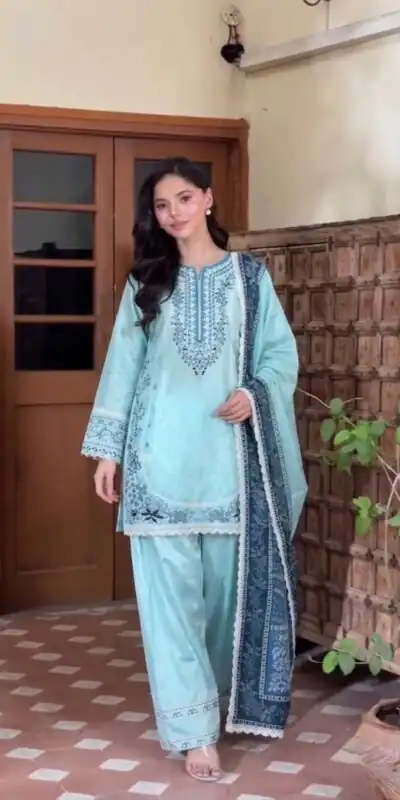 AD 233 Blue in White Satin Rayon Digital Print & Embroidery Work Salwar Suit . Festive Deal ₹2449. Delivery 4-6 Working Days. Shop now. | Jump Suits, Salwar suit, Designer Suits, Casual Suits, Creative suits, Palazzo Suits, Party Wear Suits, Patiala Suits, Straight Suits