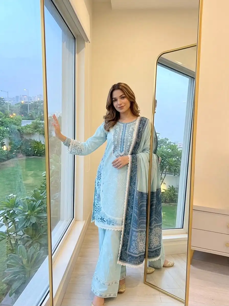 AD 233 Blue in White Satin Rayon Digital Print & Embroidery Work Salwar Suit . Festive Deal ₹2449. Delivery 4-6 Working Days. Shop now. | Jump Suits, Salwar suit, Designer Suits, Casual Suits, Creative suits, Palazzo Suits, Party Wear Suits, Patiala Suits, Straight Suits