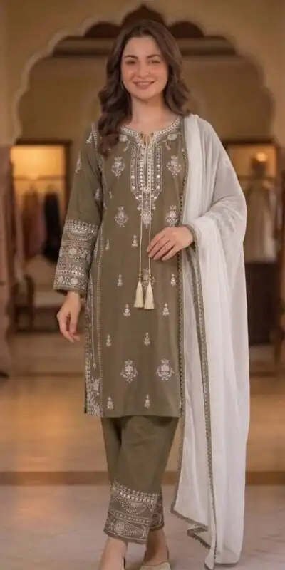 BE 465 Brown in Faux Georgette Mirror Embroidery Work Salwar Suit . Best Price ₹1999. Delivery 4-6 Working Days. Shop now. | Jump Suits, Salwar suit, Designer Suits, Casual Suits, Creative suits, Palazzo Suits, Party Wear Suits, Patiala Suits, Straight Suits