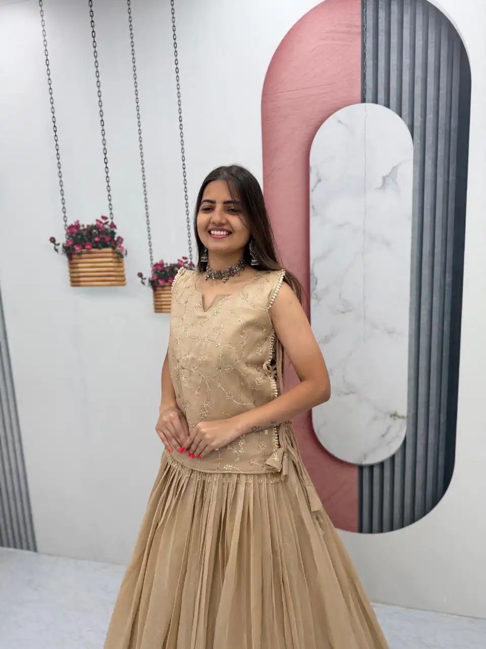 PC 569 Cream Color Crunchy Silk With Sequins Work Lehenga Choli . Special Price ₹2449. Delivery 4-6 Working Days. Shop now. | Lehenga, Bollywood Lehenga, Creative Lehenga, Designer Lehenga, Embroidered Lehenga, Party Wear Lehenga