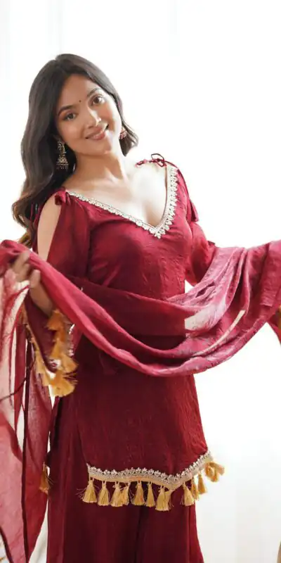 SRK 5357 Maroon Doremon Crush Salwar Suit Perfect for Wedding, Party, Traditional Day, Baisakhi, Karwa Chauth – . Exclusive Offer ₹2099. Delive | Jump Suits, Salwar suit, Designer Suits, Casual Suits, Creative suits, Palazzo Suits, Party Wear Suits, Patiala Suits, Straight Suits