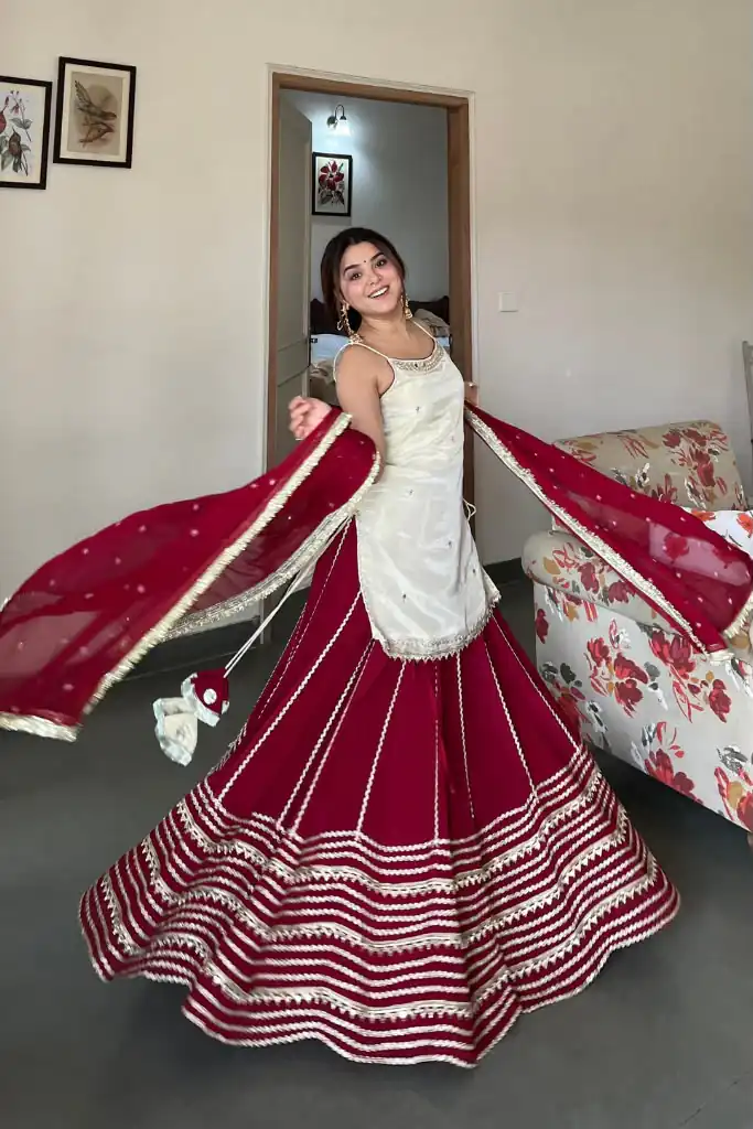 SRK 5344 Maroon Pretty Pista Fendy Silk Real Mirror Work Lehenga Choli Lehenga Choli Wedding, Party 2449/- Price ,Delivery 4-6 Working Days. Shop now | Lehenga, Bollywood Lehenga, Creative Lehenga, Designer Lehenga, Embroidered Lehenga, Party Wear Lehenga
