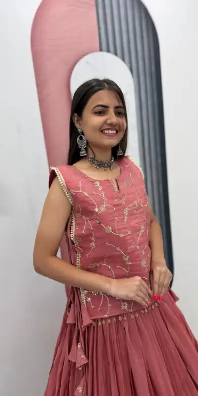 PC 569 Peach Color Crunchy Silk With Sequins Work Lehenga Choli . Special Price ₹2449. Delivery 4-6 Working Days. Shop now. | Lehenga, Bollywood Lehenga, Creative Lehenga, Designer Lehenga, Embroidered Lehenga, Party Wear Lehenga