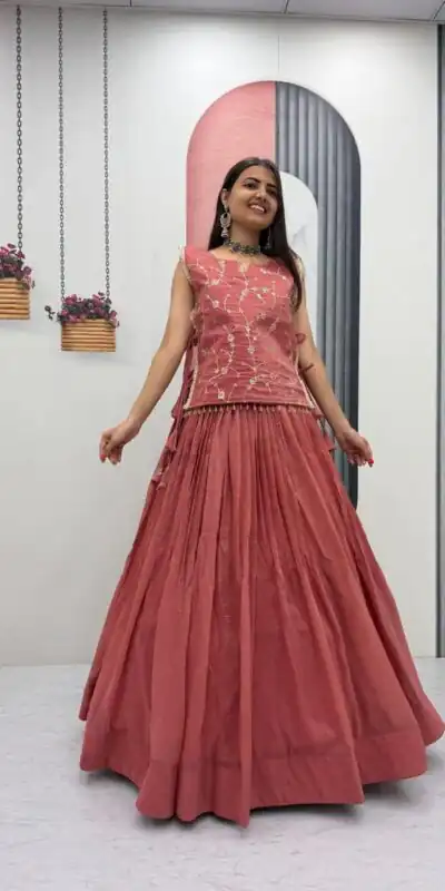 PC 569 Peach Color Crunchy Silk With Sequins Work Lehenga Choli . Special Price ₹2449. Delivery 4-6 Working Days. Shop now. | Lehenga, Bollywood Lehenga, Creative Lehenga, Designer Lehenga, Embroidered Lehenga, Party Wear Lehenga