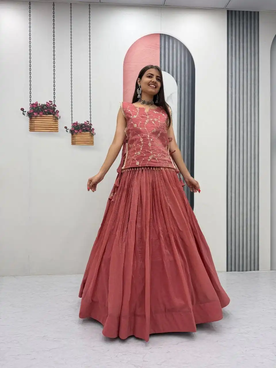 PC 569 Peach Color Crunchy Silk With Sequins Work Lehenga Choli . Special Price ₹2449. Delivery 4-6 Working Days. Shop now. | Lehenga, Bollywood Lehenga, Creative Lehenga, Designer Lehenga, Embroidered Lehenga, Party Wear Lehenga