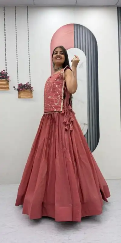 PC 569 Peach Color Crunchy Silk With Sequins Work Lehenga Choli . Special Price ₹2449. Delivery 4-6 Working Days. Shop now. | Lehenga, Bollywood Lehenga, Creative Lehenga, Designer Lehenga, Embroidered Lehenga, Party Wear Lehenga