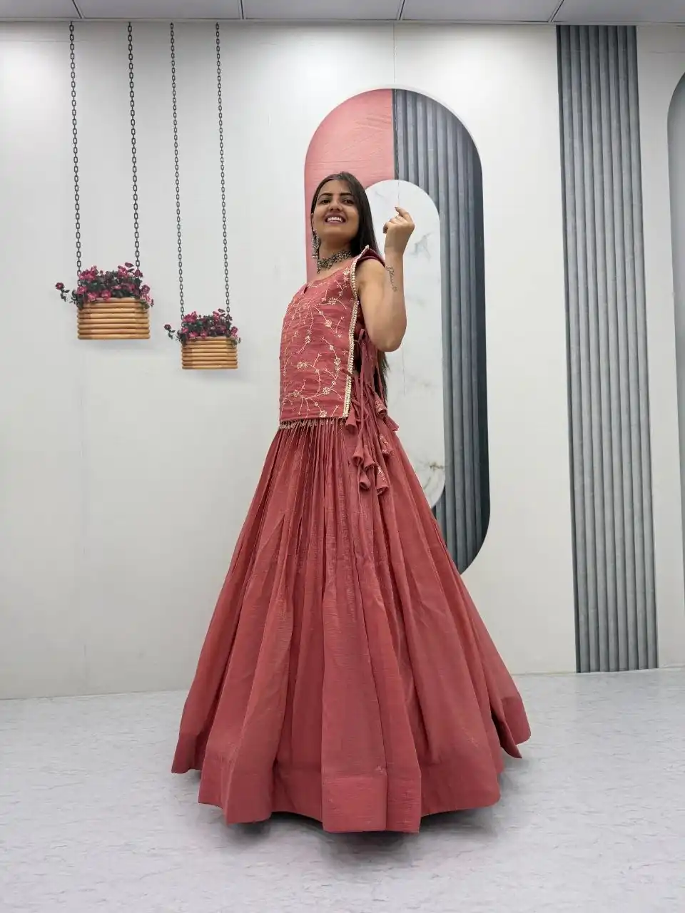 PC 569 Peach Color Crunchy Silk With Sequins Work Lehenga Choli . Special Price ₹2449. Delivery 4-6 Working Days. Shop now. | Lehenga, Bollywood Lehenga, Creative Lehenga, Designer Lehenga, Embroidered Lehenga, Party Wear Lehenga