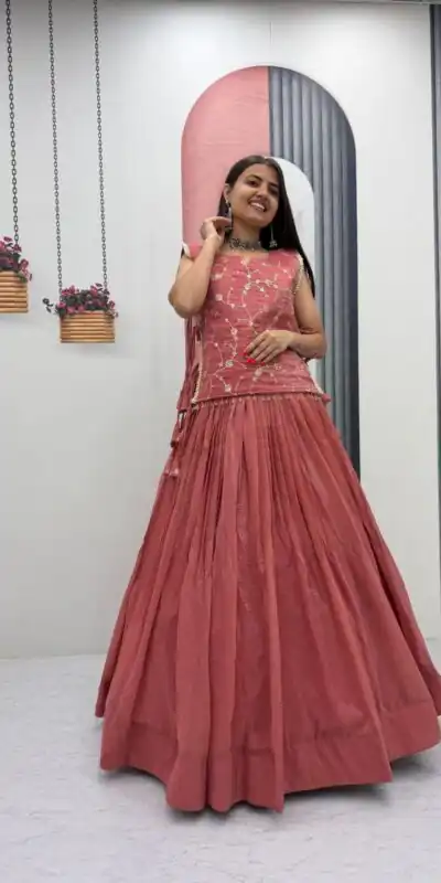 PC 569 Peach Color Crunchy Silk With Sequins Work Lehenga Choli . Special Price ₹2449. Delivery 4-6 Working Days. Shop now. | Lehenga, Bollywood Lehenga, Creative Lehenga, Designer Lehenga, Embroidered Lehenga, Party Wear Lehenga