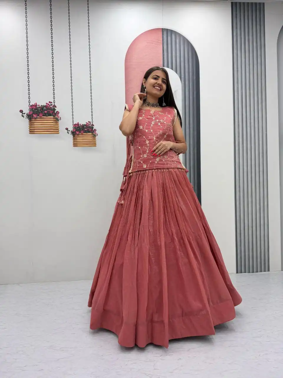 PC 569 Peach Color Crunchy Silk With Sequins Work Lehenga Choli . Special Price ₹2449. Delivery 4-6 Working Days. Shop now. | Lehenga, Bollywood Lehenga, Creative Lehenga, Designer Lehenga, Embroidered Lehenga, Party Wear Lehenga