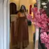 ZB 5069 Pink Gold Crazy Gown Perfect for Wedding, Party, Mehendi, Anniversary, Onam – . Grab it for ₹2099. Delivery 4-6 Working Days. Shop now. | Gowns, Bollywood Gowns, Creative Gowns, Designer Gowns, Embroidered Gowns, Party Wear Gowns
