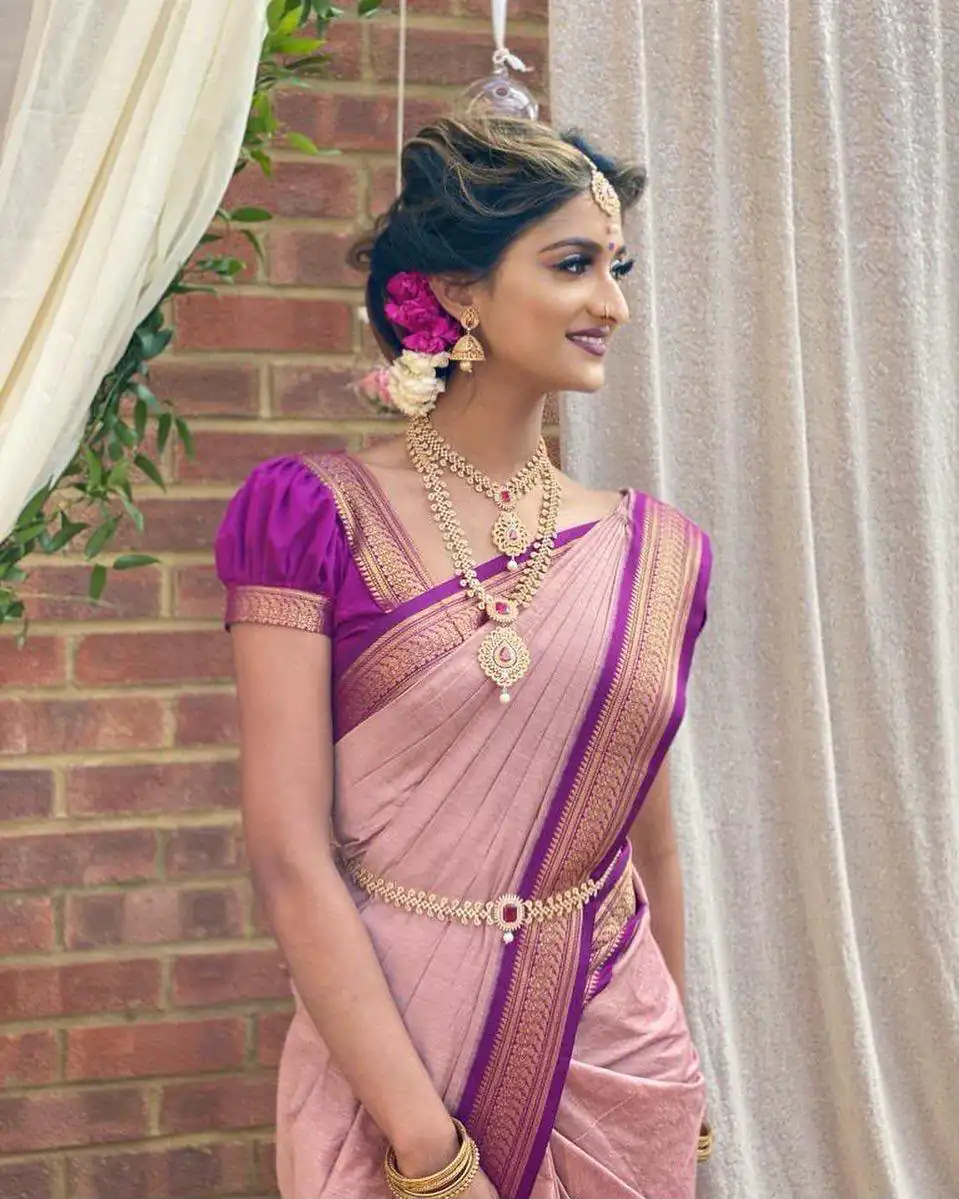 KP 6092 Pink Soft Lichi Silk Cloth Saree Perfect for Wedding, Party, Family Gatherings, Sangeet, Festive Deal ₹1449. Delivery 4-6 Working Days | Sarees, Bollywood Sarees, Creative Sarees, Designer Sarees, Embroidered Sarees, Ethnic Saree, Modern Digital sarees, Party Wear Sarees