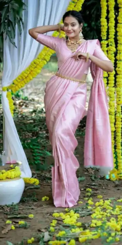 KP 2098 Pink Soft Lichi Silk Cloth Saree Perfect for Wedding, Party, Family Gatherings, Sangeet, Ethnic Day – . Festive Deal ₹1349. Delivery 4-6 Workin | Sarees, Bollywood Sarees, Creative Sarees, Designer Sarees, Embroidered Sarees, Ethnic Saree, Modern Digital sarees, Party Wear Sarees