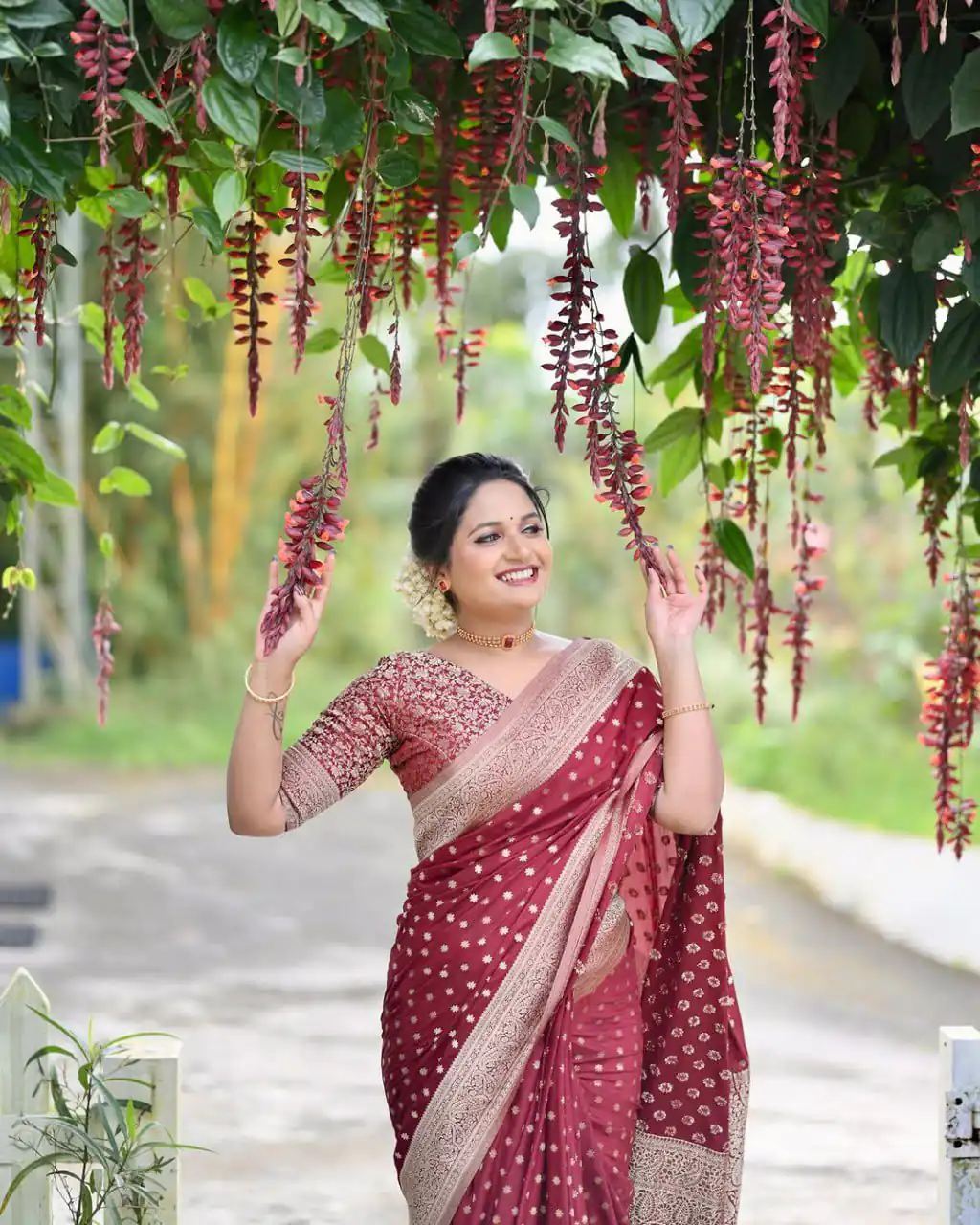 KPR 228 Red in Soft Lichi Silk Jacquard Work Designer Work Saree . Exclusive Offer ₹1349. Delivery 4-6 Working Days. Shop now. | Sarees, Bollywood Sarees, Creative Sarees, Designer Sarees, Embroidered Sarees, Ethnic Saree, Modern Digital sarees, Party Wear Sarees