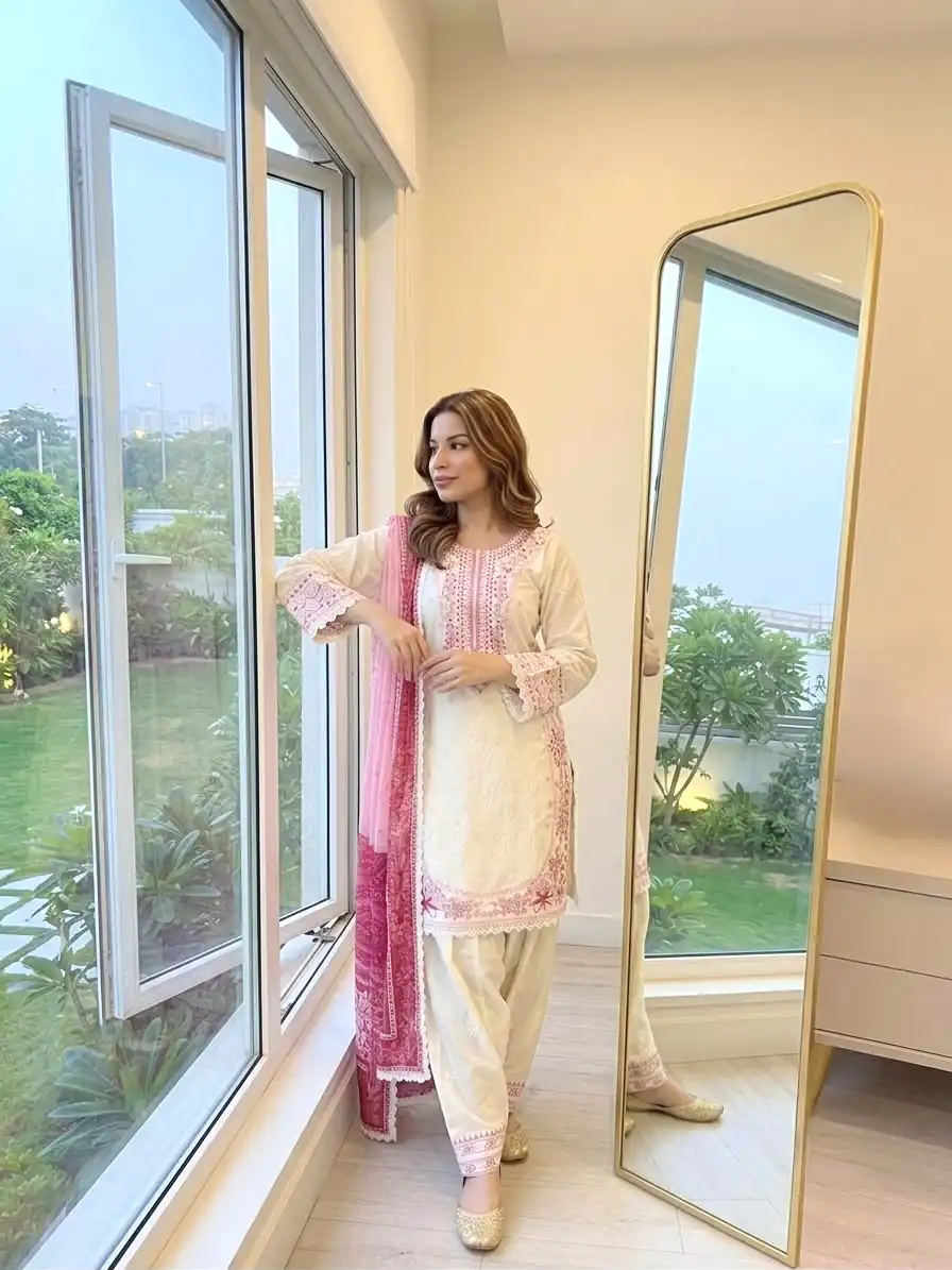 AD 233 White in White Satin Rayon Digital Print & Embroidery Work Salwar Suit . Festive Deal ₹2449. Delivery 4-6 Working Days. Shop now. | Jump Suits, Salwar suit, Designer Suits, Casual Suits, Creative suits, Palazzo Suits, Party Wear Suits, Patiala Suits, Straight Suits