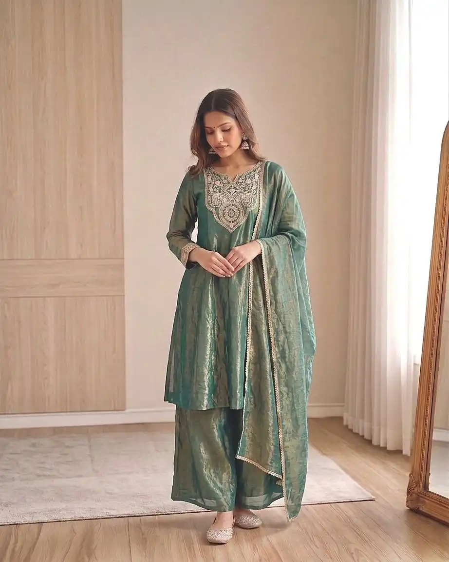 KF 1727 Blue Fandy Silk Salwar Suit Perfect for Wedding, Party, Family Gatherings, Onam, Engagement – . Affordable Price ₹1849. Delivery 4-6 Working Da | Jump Suits, Salwar suit, Designer Suits, Casual Suits, Creative suits, Palazzo Suits, Party Wear Suits, Patiala Suits, Straight Suits