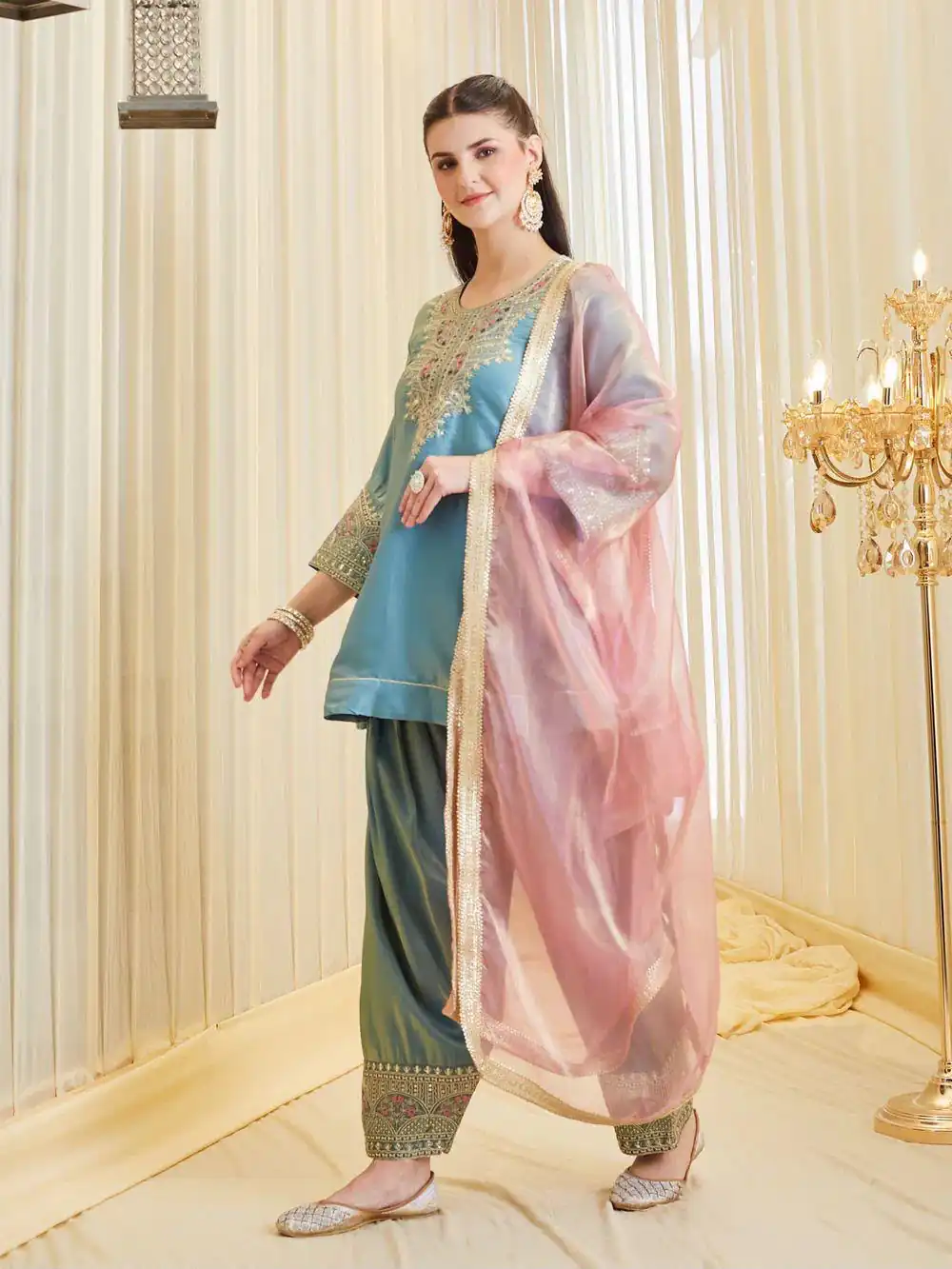 KF 1728 Blue Silk Salwar Suit Perfect for Wedding, Party, Family Gatherings, Onam, Engagement – . Affordable Price ₹2099. Delivery 4-6 Working Da | Jump Suits, Salwar suit, Designer Suits, Casual Suits, Creative suits, Palazzo Suits, Party Wear Suits, Patiala Suits, Straight Suits