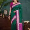 MB 261 Green | Purple Soft Crafted Saree with Moti Work & Zari Work. Now at just ₹1999. Delivery 4-6 Working Days. Shop now. | Sarees, Bollywood Sarees, Creative Sarees, Designer Sarees, Embroidered Sarees, Ethnic Saree, Modern Digital sarees, Party Wear Sarees