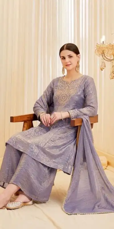 KF 1727 Lavender Fandy Silk Salwar Suit Perfect for Wedding, Party, Family Gatherings, Onam, Engagement – . Affordable Price ₹1849. Delivery 4-6 Working Da | Jump Suits, Salwar suit, Designer Suits, Casual Suits, Creative suits, Palazzo Suits, Party Wear Suits, Patiala Suits, Straight Suits