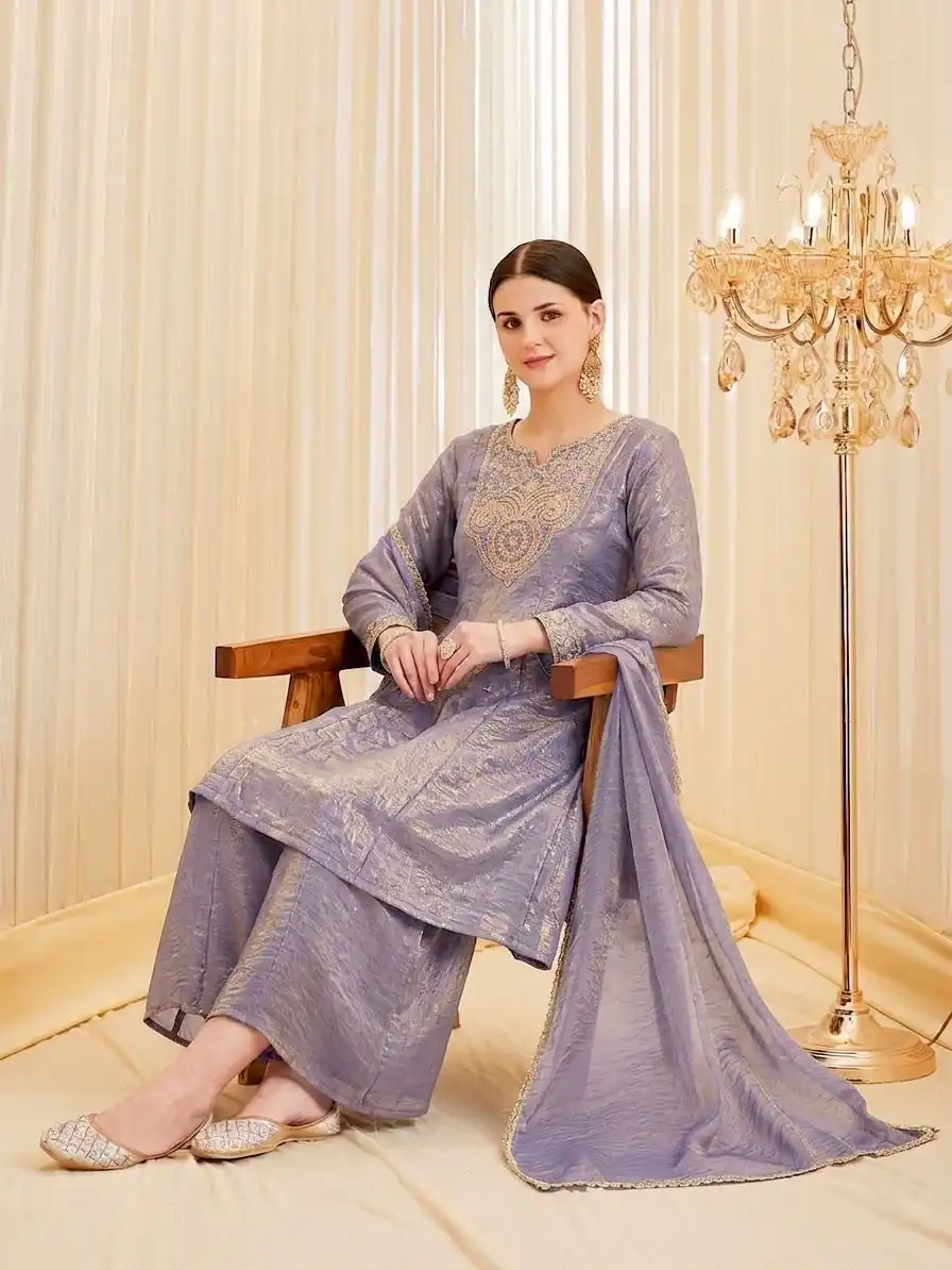 KF 1727 Lavender Fandy Silk Salwar Suit Perfect for Wedding, Party, Family Gatherings, Onam, Engagement – . Affordable Price ₹1849. Delivery 4-6 Working Da | Jump Suits, Salwar suit, Designer Suits, Casual Suits, Creative suits, Palazzo Suits, Party Wear Suits, Patiala Suits, Straight Suits