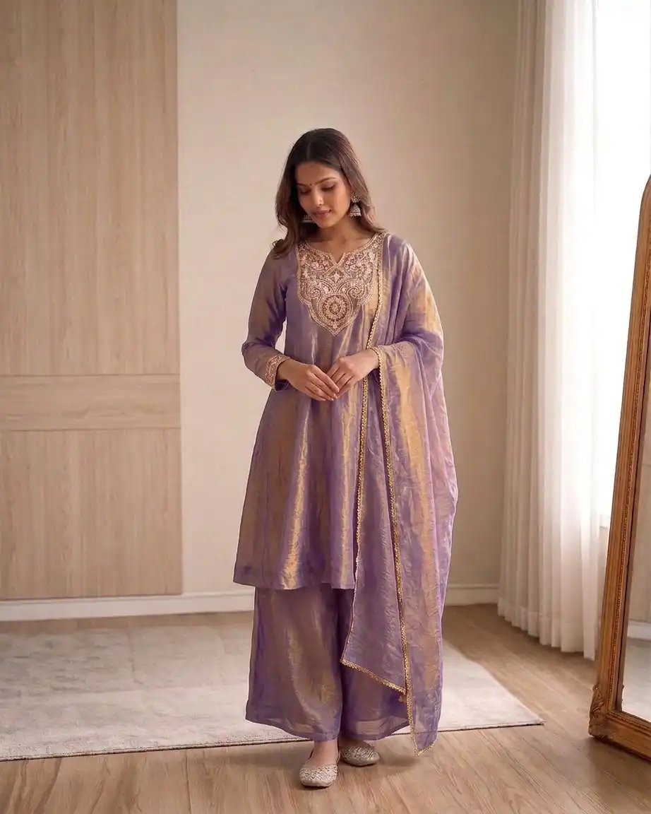 KF 1727 Lavender Fandy Silk Salwar Suit Perfect for Wedding, Party, Family Gatherings, Onam, Engagement – . Affordable Price ₹1849. Delivery 4-6 Working Da | Jump Suits, Salwar suit, Designer Suits, Casual Suits, Creative suits, Palazzo Suits, Party Wear Suits, Patiala Suits, Straight Suits
