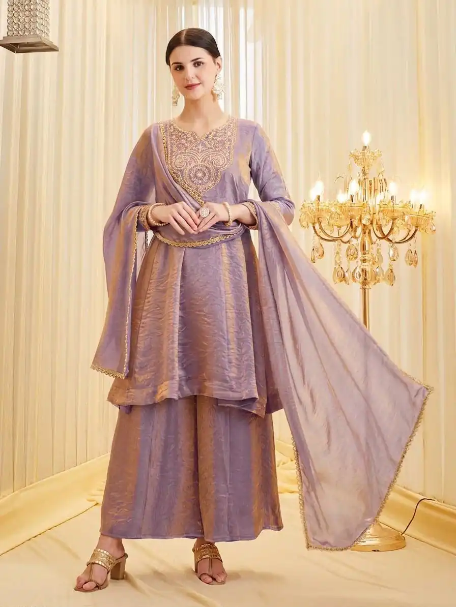KF 1727 Lavender Fandy Silk Salwar Suit Perfect for Wedding, Party, Family Gatherings, Onam, Engagement – . Affordable Price ₹1849. Delivery 4-6 Working Da | Jump Suits, Salwar suit, Designer Suits, Casual Suits, Creative suits, Palazzo Suits, Party Wear Suits, Patiala Suits, Straight Suits
