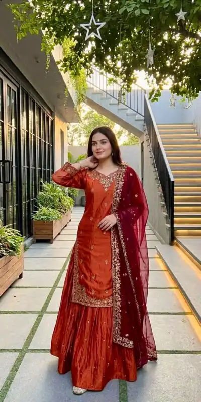 MT 1080 Orange Fandy Silk Lehenga Choli. Perfect for Wedding, Party, Engagement, Reception, Haldi – Available at ₹2399 only. Delivery 4-6 Working Da | Lehenga, Bollywood Lehenga, Creative Lehenga, Designer Lehenga, Embroidered Lehenga, Party Wear Lehenga