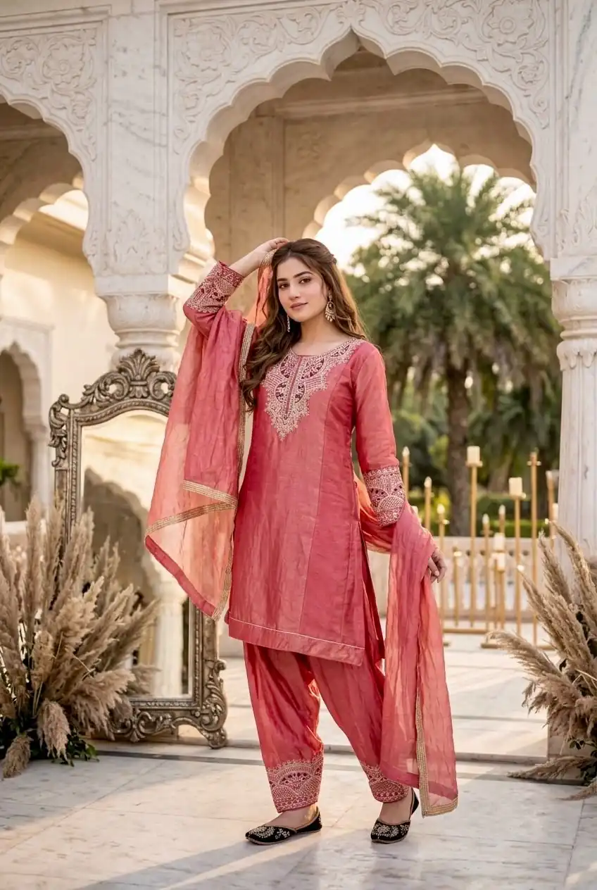 KF 1728 Peach Silk Salwar Suit Perfect for Wedding, Party, Family Gatherings, Onam, Engagement – . Affordable Price ₹2099. Delivery 4-6 Working Da | Jump Suits, Salwar suit, Designer Suits, Casual Suits, Creative suits, Palazzo Suits, Party Wear Suits, Patiala Suits, Straight Suits