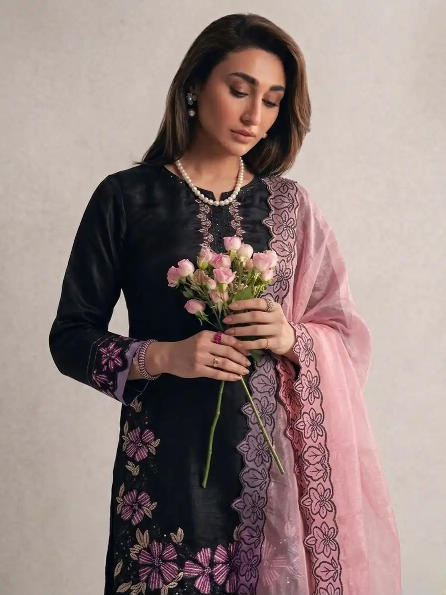 SR 1709 Pink Color Roman Silk Salwar Suit with Embroidery Work. Available at ₹2399 only. Delivery 4-6 Working Days. Shop now. | Jump Suits, Salwar suit, Designer Suits, Casual Suits, Creative suits, Palazzo Suits, Party Wear Suits, Patiala Suits, Straight Suits