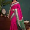 MB 261 Pink | Purple Soft Crafted Saree with Moti Work & Zari Work. Now at just ₹1999. Delivery 4-6 Working Days. Shop now. | Sarees, Bollywood Sarees, Creative Sarees, Designer Sarees, Embroidered Sarees, Ethnic Saree, Modern Digital sarees, Party Wear Sarees