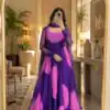 KD 1635 Purple | Faux Georgette Salwar Suit with Lace Work & Digital Print. Introductory Price ₹2399. Delivery 4-6 Working Days. Shop now. | Anarkali Suits, Bollywood Anarkali, Creative-Anarkali, Designer Anarkali, Embroidered Anarkali, Party Wear Anarkali, Salwar suit
