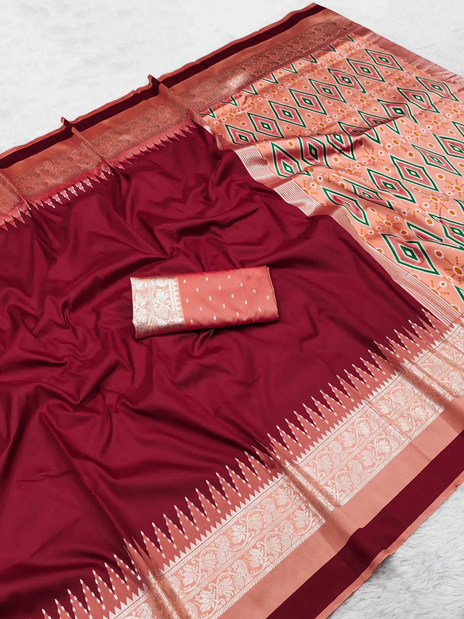 MB 261 Red | Color Soft Crafted Saree with Moti Work & Zari Work. Now at just ₹1999. Delivery 4-6 Working Days. Shop now. | Sarees, Bollywood Sarees, Creative Sarees, Designer Sarees, Embroidered Sarees, Ethnic Saree, Modern Digital sarees, Party Wear Sarees