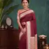 MB 261 Red | Color Soft Crafted Saree with Moti Work & Zari Work. Now at just ₹1999. Delivery 4-6 Working Days. Shop now. | Sarees, Bollywood Sarees, Creative Sarees, Designer Sarees, Embroidered Sarees, Ethnic Saree, Modern Digital sarees, Party Wear Sarees