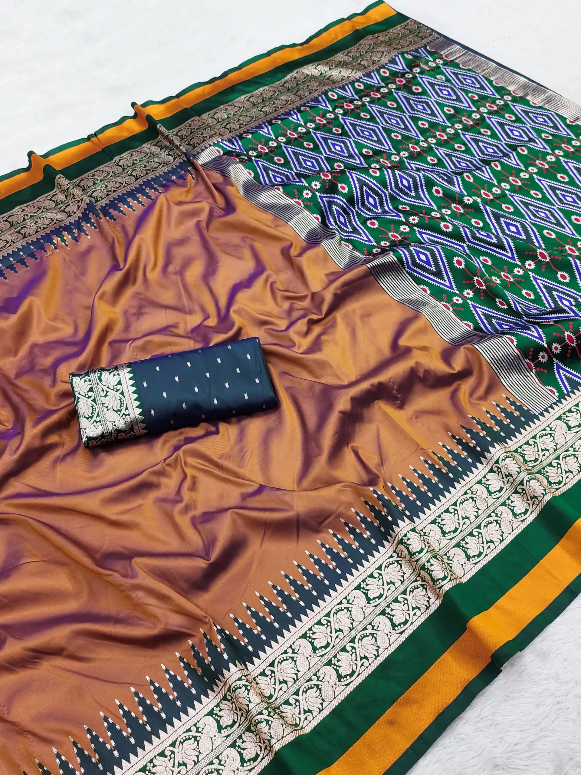 MB 261 Rust | Purple Soft Crafted Saree with Moti Work & Zari Work. Now at just ₹1999. Delivery 4-6 Working Days. Shop now. | Sarees, Bollywood Sarees, Creative Sarees, Designer Sarees, Embroidered Sarees, Ethnic Saree, Modern Digital sarees, Party Wear Sarees