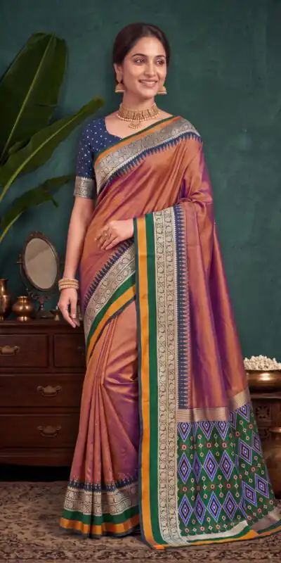 MB 261 Rust | Purple Soft Crafted Saree with Moti Work & Zari Work. Now at just ₹1999. Delivery 4-6 Working Days. Shop now. | Sarees, Bollywood Sarees, Creative Sarees, Designer Sarees, Embroidered Sarees, Ethnic Saree, Modern Digital sarees, Party Wear Sarees